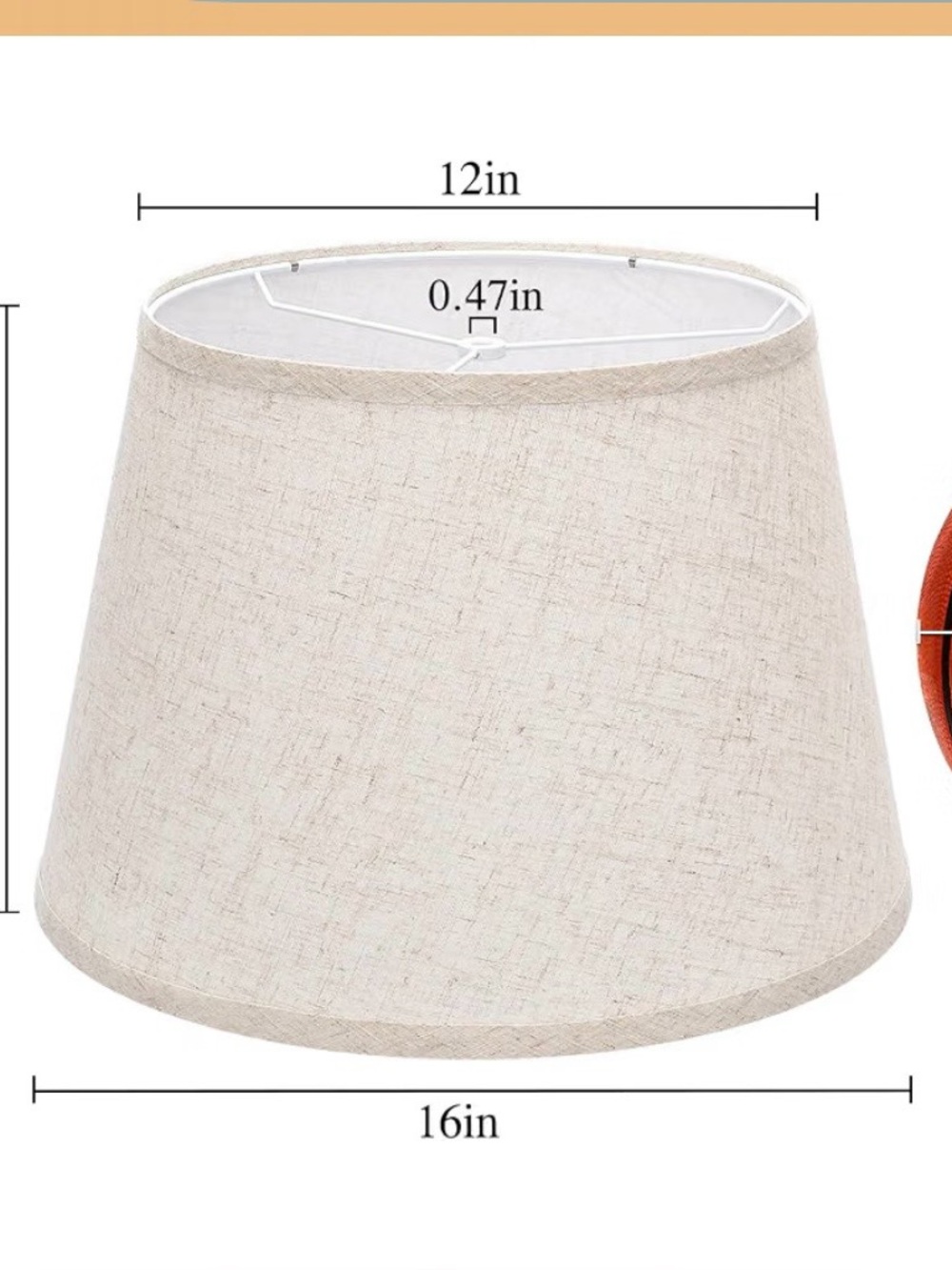 Lamp shade tan NEW